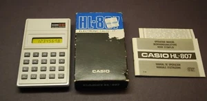 CALCULADORA ELECTRÓNICA CASIO HL-807 1980 VINTAGE CON CAJA, INSTRUCCIONES - Imagen 1 de 7