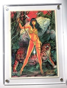 TWO SIGNED Don Paresi & Steve Woron 4 Part-BETTY PAGE Puzzle Trading Cards - Picture 1 of 1