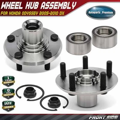 Conjunto de cojinete de cubo de rueda delantera izquierda y derecha 2 piezas para Honda Odyssey 2005-2010 Foto 1 de 4