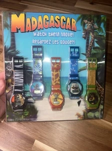 Madagaskar Film 2005 General Mills SELTENE Müslibox Uhren 5 Uhren Display 1/1 - Bild 1 von 18