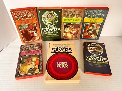 Lot of 7 Dorothy L. Sayers Novels Paperback Books Vintage - Image 1 of 4