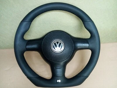 Sport Lenkrad VW Lupo 6N  Polo 6n2  NEU LEDERBEZUG Neu Beziehen - Bild 1 von 2