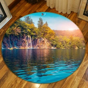 3D Lago Montaña Paisaje NAM2437 Juego Alfombra Alfombra Elegante Foto Alfombra Fay - Imagen 1 de 5