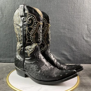 Botas Unisex Vaquero Occidental Punta de Avestruz W11.5-M10 Botitas Pedrito MEX - Imagen 1 de 12