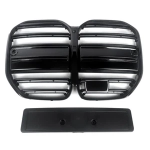 Front Bumper Grille For BMW G22 G23 430i M440i 2 Door 2021-24 Gloss Black Grill - Picture 1 of 5