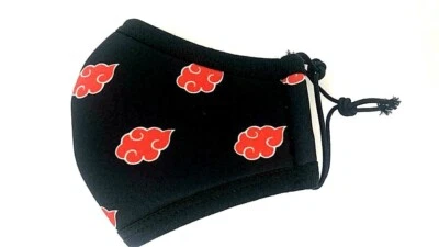 New Reusable Red Clouds Face Mask Breathable Adjustable Unisex For Kids - Image 1 of 4
