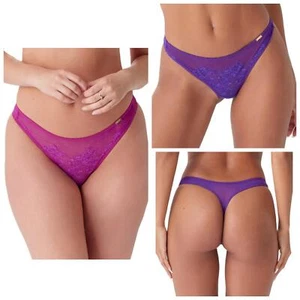 Gossard Glossies Lace Thong Sheer Seductive Womens Lingerie 13006