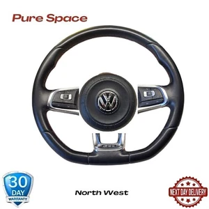 VW GOLF MK7 7.5 GTI STEERING WHEEL With BAG DSG AUTOMATIC 13-20 5G0419091 COMPLE - Picture 1 of 19