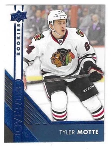 2016-17 UPPER DECK OVERTIME TYLER MOTTE BLUE FOIL #165 CHICAGO BLACKHAWKS - Picture 1 of 2