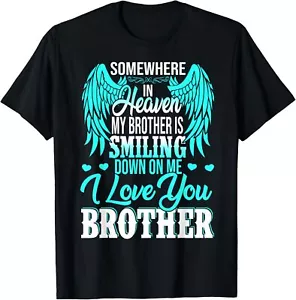 Proud My Brother In Heaven Happy Father's Day Proud Brother T-Shirt Hoodie - Picture 1 of 13