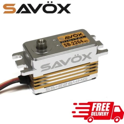 Savox SB-2264MG Low Profile HV Brushless Steering Servo Buggy Stadium Truck RC - Image 1 of 2