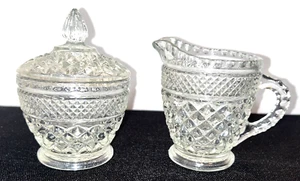 Wexford By Anchor Hocking Creamer And Sugar Bowl and Lid EUC - Picture 1 of 7