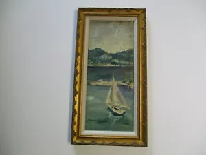ANTIQUE OIL PAINTING SMALL GEM IMPRESSIONIST LANDSCAPE EARLY CALIFORNIA 1940 - Picture 1 of 12