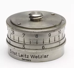 ✅ LEICA LEITZ TRIPOD HEAD FARUX 5CM LENS RING PANORAMA, PANORAMIC NICKEL PLATED - Picture 1 of 3
