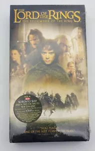 SEALED Lord of the Rings: Fellowship of the Ring VHS Tape New Line 2001 - Imagen 1 de 2