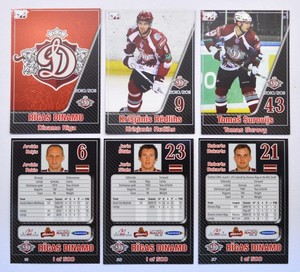 2010-11 KHL Dinamo Riga SILVER Pick a Player Card