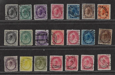 Canada — Lot of 21 Stamps — 1800-99, Queen Victoria Issues — Ref. 2332 - Image 1 of 2