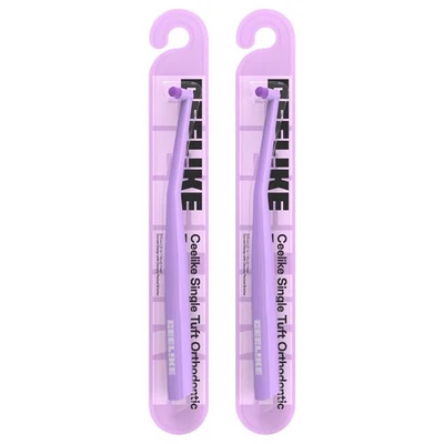 Orthodontic End Tuft Toothbrush with 0.12mm German Bristles – Deep Clean-2 Packs Foto 1 de 4