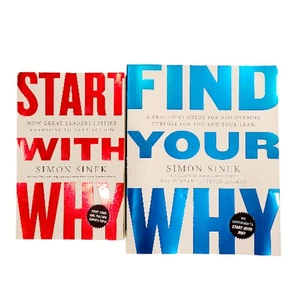 Start With Why Find Your Why Simon Sinek Books Set - Bild 1 von 2