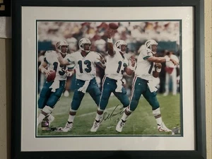 DAN MARINO MIAMI DOLPHINS Quarterback NFL signed handsigniert GERAHMTES FOTO - Bild 1 von 6