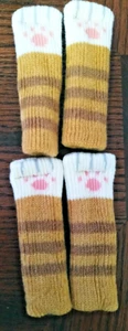4 Kitten Mittens Cat Socks Paws cat clothes - Picture 1 of 2