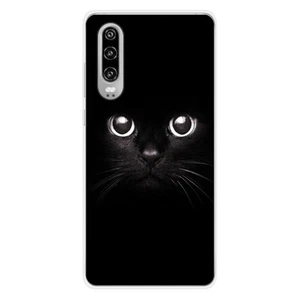 Coque en silicone imprimée compatible Huawei P30 Yeux de chat - Photo 1 sur 6