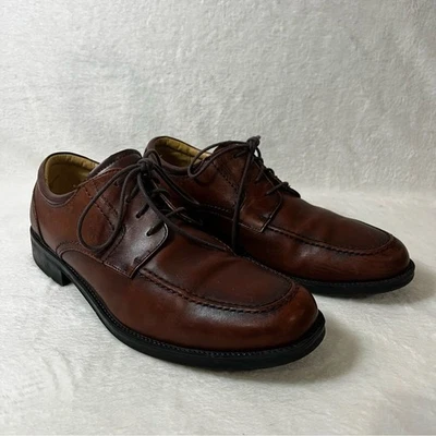 Ralph Lauren Chaps Dress Shoes Mens Brown Oxford Leather Old Money Preppy Sz 11M - Image 1 of 4