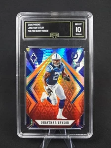 Jonathan Taylor 2020 Panini Phoenix #118 Fire Burst (RC) GMA 10 - Picture 1 of 2