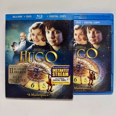 Hugo Blu-ray + DVD + Digital Copy w/ Slipcover Martin Scorsese Adventure 2011 - Image 1 of 4