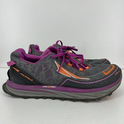 Zapatillas de Trail Running Altra Timp 3 para Mujer Talla 10.5 W Ancho Gris Naranja Zero Drop Foto 1 de 4
