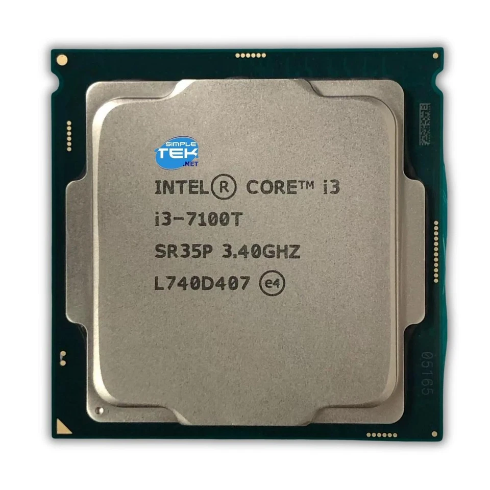 Intel Core I3 7100T SR35P Processor 3.40GHz Socket LGA1151 V1 2C Refurbished - Image 1 of 4