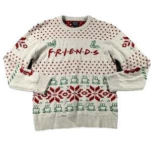 Friends Weihnachtspullover ERWACHSENE LARGE Pullover Rundhals Urlaub Y2K TV-Serie - Bild 1 von 10