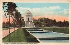 McKinley Memorial Canton Showing Lagoon , Ohio Vintage PC Posted 1919