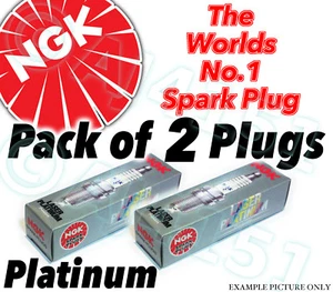 2x NEW NGK Platinum SPARK PLUGS - Part No. PFR6Q Stock No. 6458 2pk Sparkplugs - Picture 1 of 1