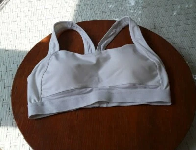 JOCKEY WOMENS WHITE FULL COVERAGE SPORTS BRA SIZE M EXCELLENT CONDITION - Image 1 of 4