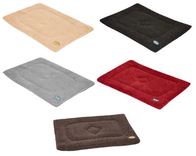 Gor Pets Essence Sherpa Fleece Crate Mat Cosy Puppy Dog Cage Carrier Bedding - Image 1 of 4