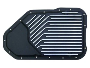 Heavy Duty Cast Alum Transmission Pan GM 200 4R Stock Capacity Black Powder Coat - Picture 1 of 8
