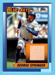 George Springer 2025 Topps '90 Topps gioco usato memorabilia Toronto Blue Jays - Foto 1 di 2