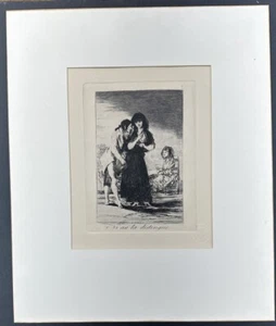 Original Goya Radierung Aquatinta Limited Édition Banco Espana 1966 Blindstempel - Bild 1 von 9