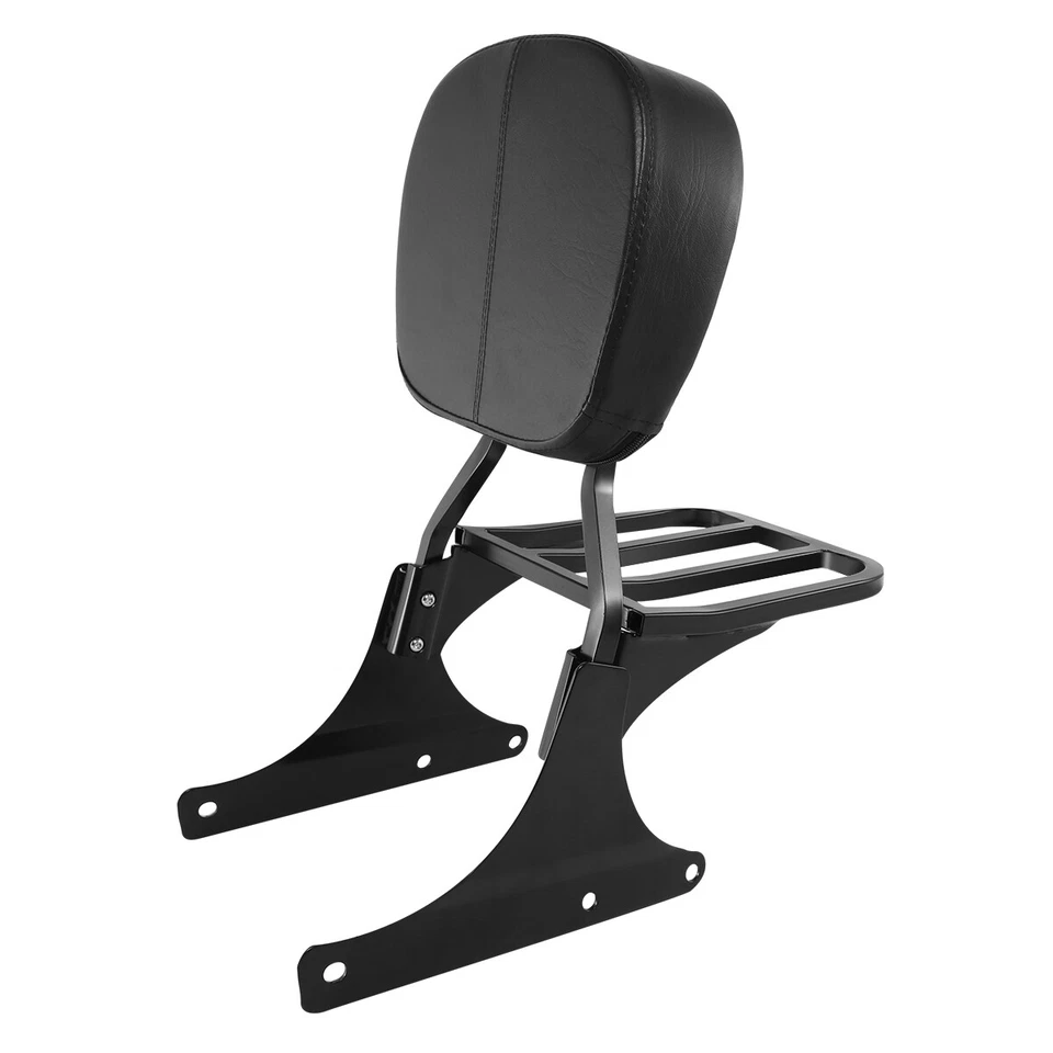 Sissy Bar Backrest Pad Luggage Rack Fit For Harley Heritage Softail 1986-2017 - Image 1 of 4