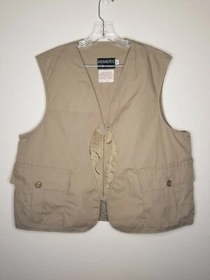 Chaleco de Pesca de Caza Cabeza Roja Squaltex Beige Talla XL Foto 1 de 4