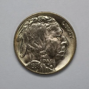 1938 D Buffalo Nickel UNC - Picture 1 of 3
