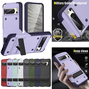For Google Pixel 8 Pro/8/7Pro/7A/7 Shockproof Heavy Duty Kickstand PC Case Cover - Picture 1 of 69