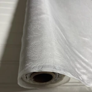 Blanco seda, tela vendida por yarda - 3 yardas (108 pulgadas) x 44 pulgadas de ancho - Imagen 1 de 17