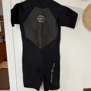 Traje de neopreno Deep Sea corto cuerpo completo, cremallera trasera, negro unisex, talla 4XL - Imagen 1 de 11