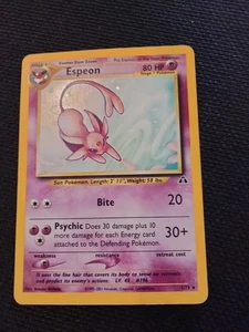 Pokémon TCG Espeon Neo Discovery 1/75 Holo Rare Vintage 2001 - Bild 1 von 8