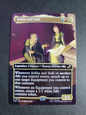 Sokka and Suki (Borderless) Rare MTG Avatar Eternal - Image 1 of 2