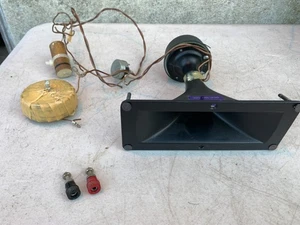 1 Frazier Horn Tweeter W/ Wiring & Crossover & Speaker Terminals From MARK IV-A - Picture 1 of 11
