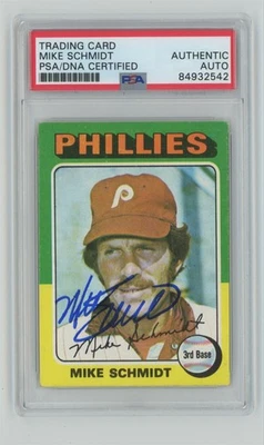 Topps Mike Schmidt 1975 auto PSA Philadelphia Phillies #70 Foto 1 de 2