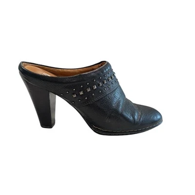 SOFFT Mujer Soleil Cuero Negro Mules Deslizables Tacones Talla 8.5M Foto 1 de 4